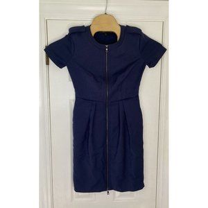 BCBG Maxazria Women’s Short Sleeve Kammy Mini Dress Navy Blue 2‎ Pockets